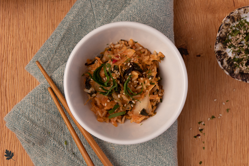 Baerlauch-Kimchi-Gebratener-Reis